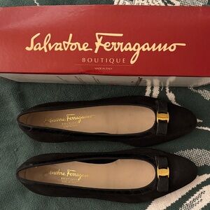 Vintage Salvatore Ferragamo Black Women's Shoes